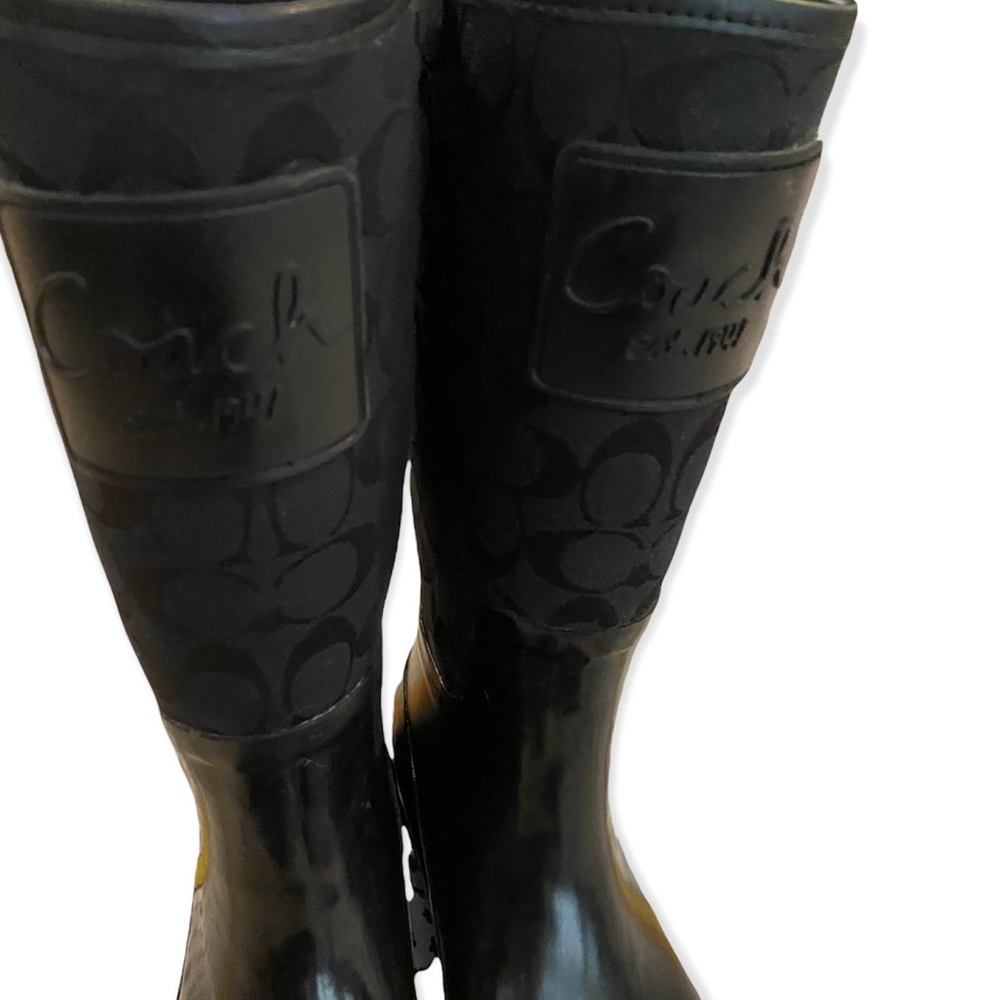 COACH rain boots 8-10